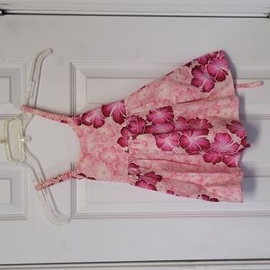 Girls Hawaiian empire waist dress cotton